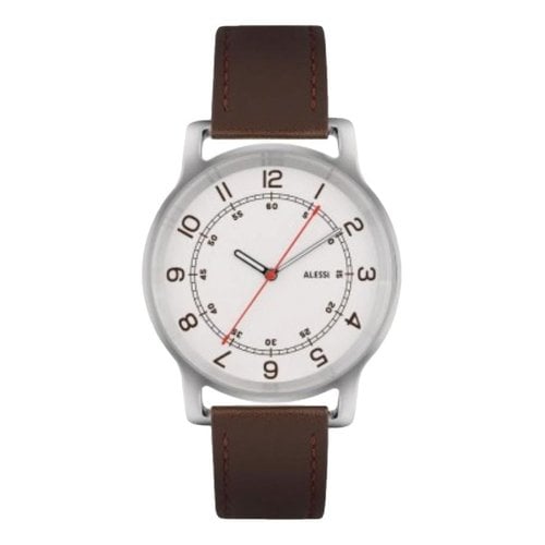 Pre-owned Alessi Watch In Brown