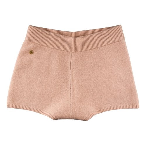 Pre-owned Sandro Wool Mini Short In Pink