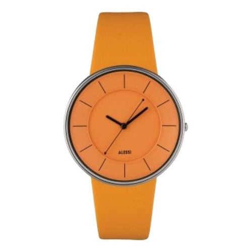 Pre-owned Alessi Silver Watch In Yellow