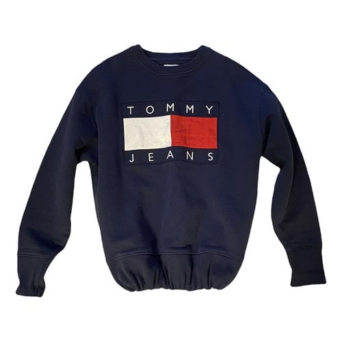 Pre-owned Tommy Hilfiger Top In Navy