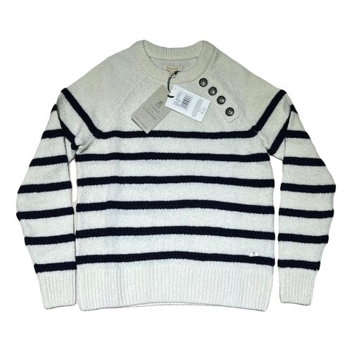 Pre-owned Barbour Wool Jumper In White