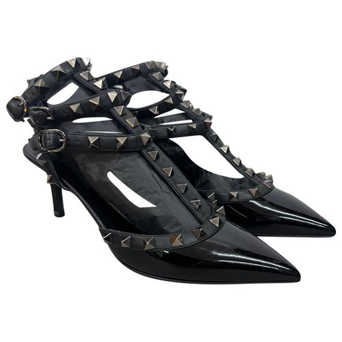 Pre-owned Valentino Garavani Rockstud Patent Leather Heels In Other