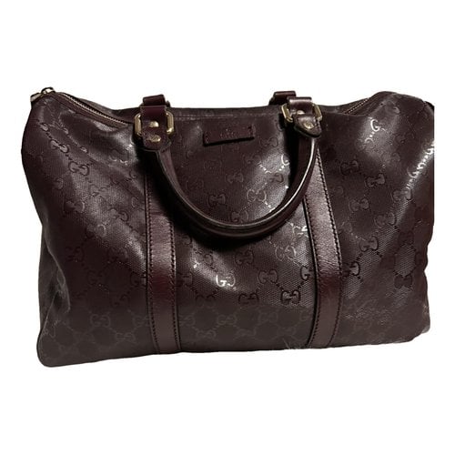 Pre-owned Gucci Joy Handbag In Burgundy