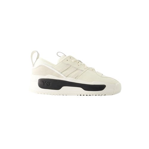 Pre-owned Y-3 Leather Trainers In White