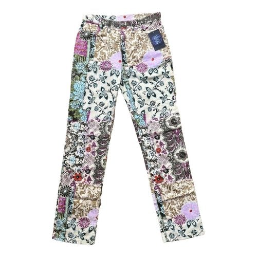 Pre-owned Kenzo Straight Jeans In Multicolour