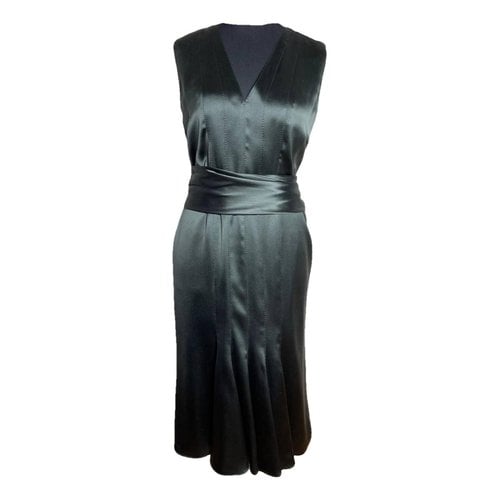 Pre-owned Brioni Silk Mid-length Dress In Green