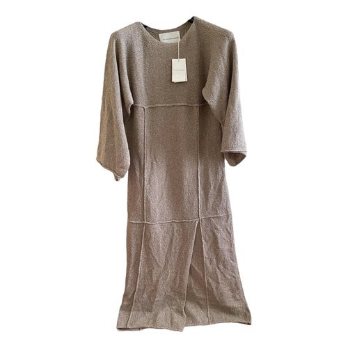 Pre-owned By Malene Birger Maxi Dress In Camel