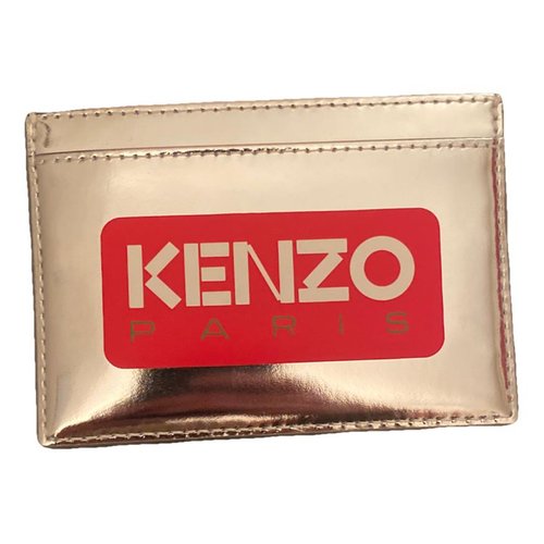 Pre-owned Kenzo Leather Small Bag In Silver