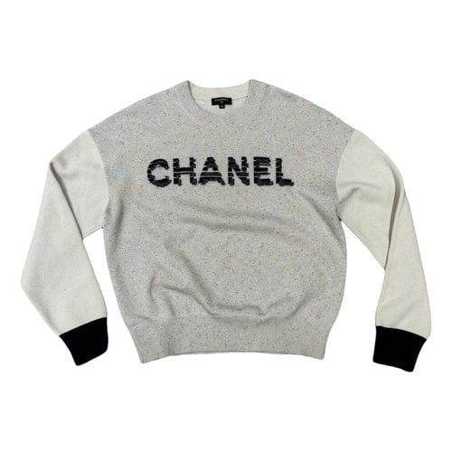 Pre-owned Chanel Wool Jumper In Metallic
