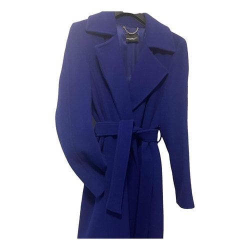 Pre-owned Atos Lombardini Wool Coat In Blue