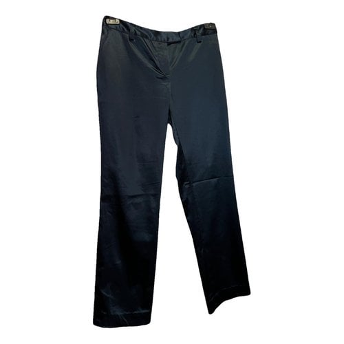 Pre-owned Just Cavalli Straight Pants In Blue