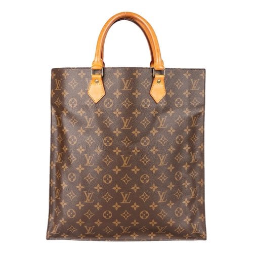 Pre-owned Louis Vuitton Plat Leather Handbag In Brown