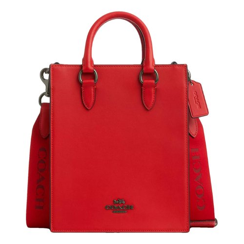 Pre-owned Coach Leather Bag In Red