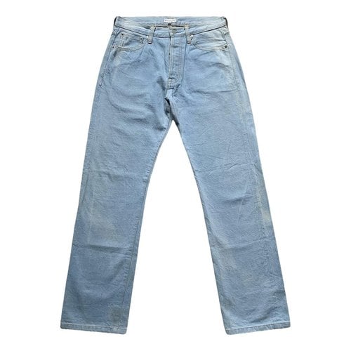 Pre-owned Dries Van Noten Straight Jeans In Blue