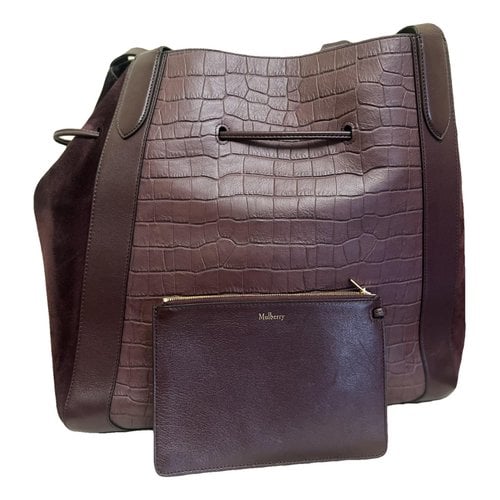Pre-owned Mulberry Millie Tote In Burgundy