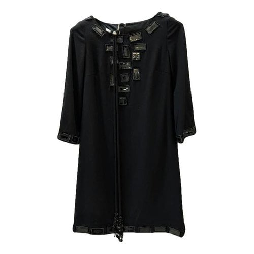 Pre-owned Emilio Pucci Wool Maxi Dress In Black