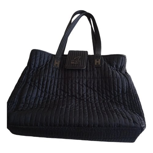 Pre-owned Hogan Cloth Handbag In Black