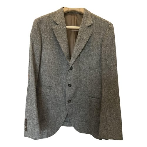 Pre-owned Brunello Cucinelli Wool Vest In Anthracite