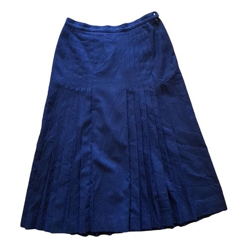 Pre-owned Cacharel Wool Mid-length Skirt In Blue