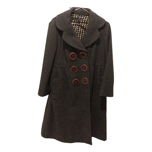 Pre-owned Marc By Marc Jacobs Wool Coat In Black