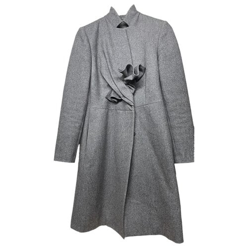 Pre-owned Angel Schlesser Wool Coat In Grey