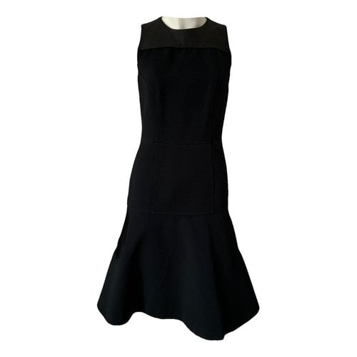 Pre-owned Proenza Schouler Wool Mid-length Dress In Black