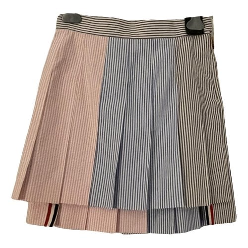 Pre-owned Thom Browne Mini Skirt In Multicolour