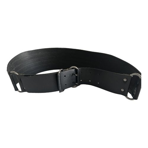 Pre-owned Patrizia Pepe Leather Belt In Black