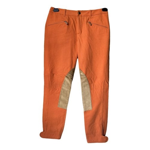 Pre-owned Ralph Lauren Trousers In Orange