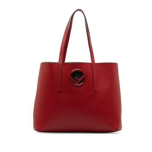 Pre-owned Fendi Leather Tote In Red