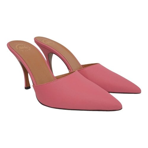 Pre-owned Atp Atelier Leather Heels In Pink