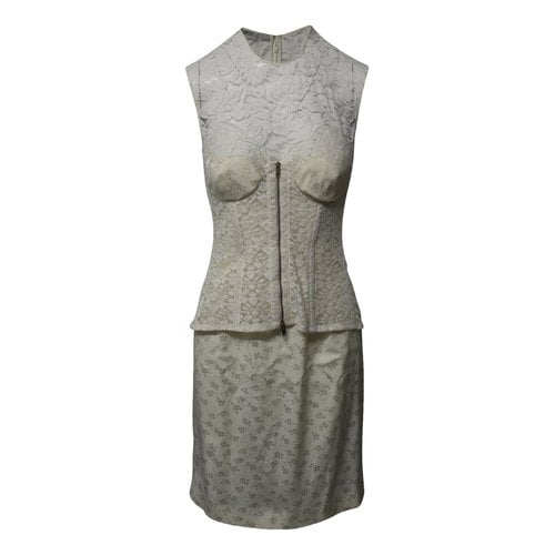 Pre-owned Stella Mccartney Mid-length Dress In Ecru