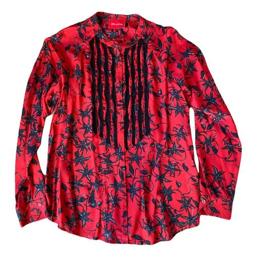 Pre-owned Zadig & Voltaire Silk Shirt In Red