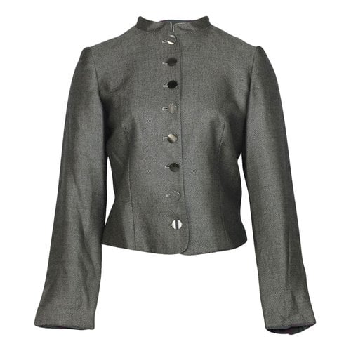 Pre-owned Giorgio Armani Cashmere Jacket In Grey