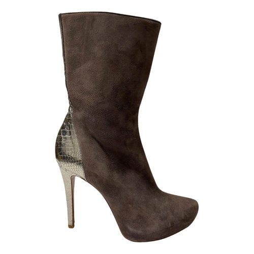 Pre-owned Alexandre Birman Boots In Brown