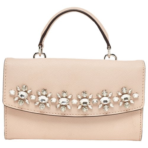 Pre-owned Michael Kors Leather Clutch Bag In Pink