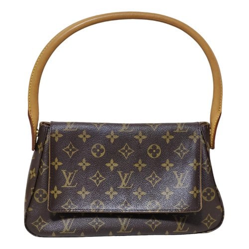 Pre-owned Louis Vuitton Looping Leather Handbag In Brown