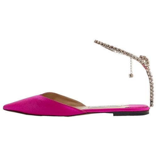 Pre-owned Jimmy Choo Cloth Flats In Pink