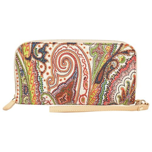 Pre-owned Etro Cloth Wallet In Multicolour