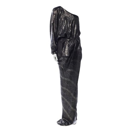 Pre-owned Redemption Silk Maxi Dress In Black
