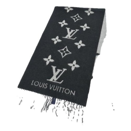 Pre-owned Louis Vuitton Cashmere Scarf & Pocket Square In Black