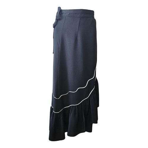 Pre-owned Loewe Maxi Skirt In Black