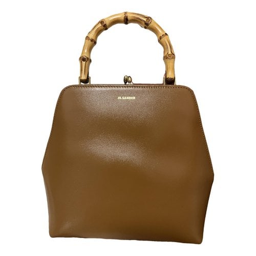 Pre-owned Jil Sander Goji Leather Handbag In Brown