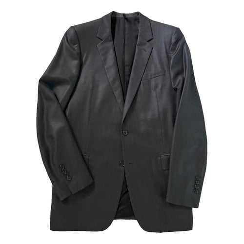 Pre-owned Dior Wool Suit In Anthracite