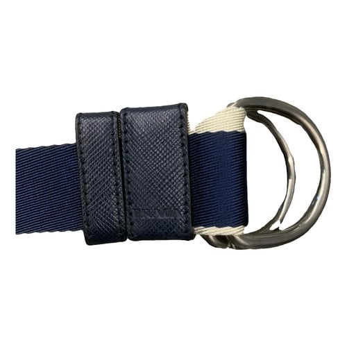 Pre-owned Prada Cloth Belt In Blue
