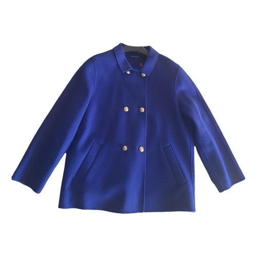 Pre-owned Marina Rinaldi Wool Blazer In Blue