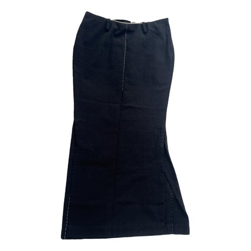Pre-owned Yohji Yamamoto Mid-length Skirt In Black