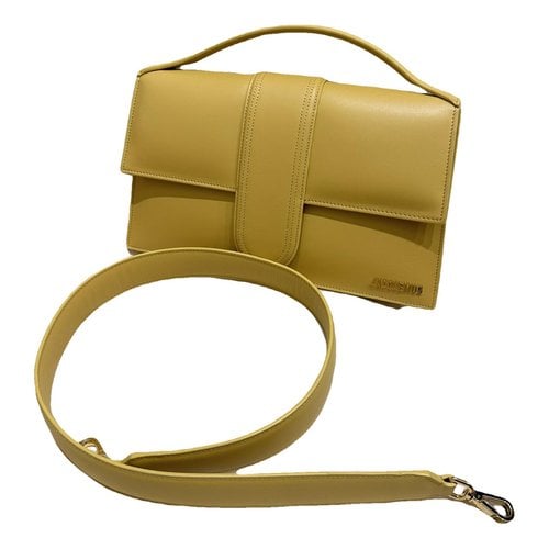 Pre-owned Jacquemus Le Bambino Leather Handbag In Yellow