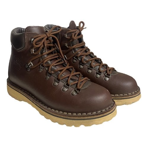 Pre-owned Diemme Leather Boots In Brown