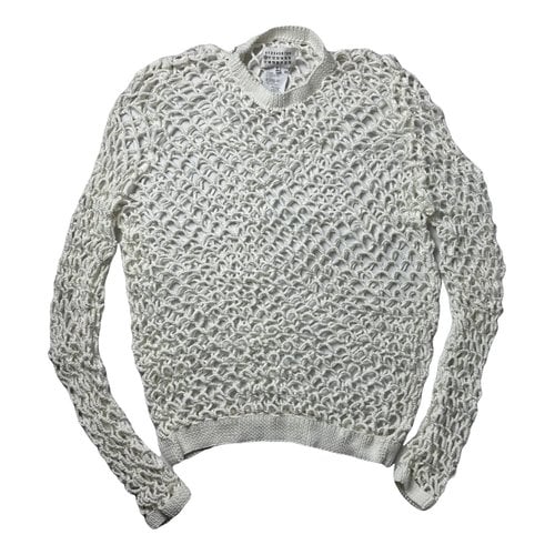 Pre-owned Maison Margiela Knitwear & Sweatshirt In White